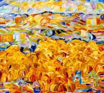 Provence in the Summer - Cornfields II - 90cm x 100cm