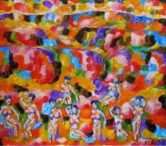 The 9 Muses - Act I - 90cm x 100cm